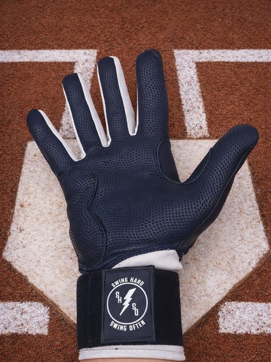 TankS Classic Gamer Baseball Batting Gloves - Wrap Cuff - Cabretta Leather - Adult