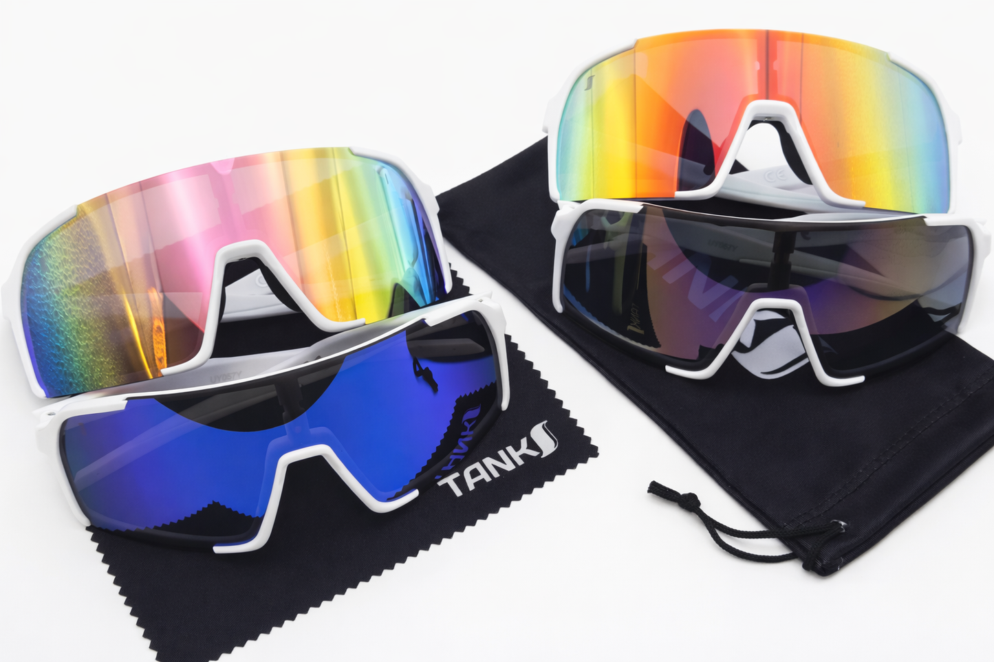 TankS Big Fly Baseball Sport Glasses - Polycarbonate Lens - Flex Frame