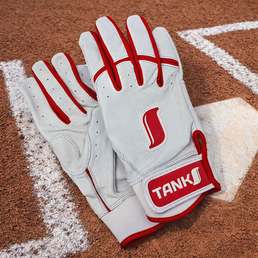 TankS Classic Gamer Baseball Batting Gloves - Cabretta Leather - Youth & Adult Sizes