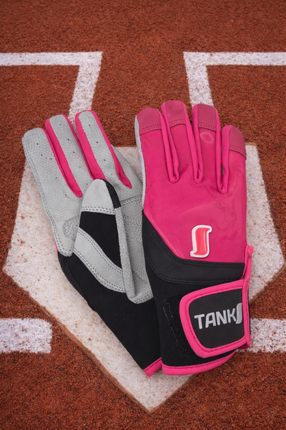 TankS Exit Velo Baseball Batting Gloves - Good&Plenty - Cabretta Leather - Youth & Adult